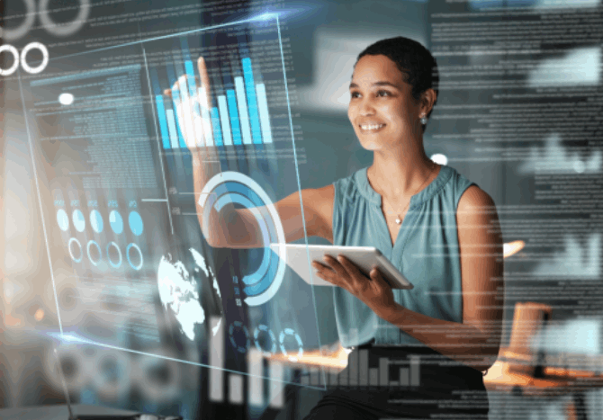 Planner reviewing live demand and inventory analytics